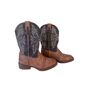 Kids Roper Cowboy Boots – Western Boots – Youth Size 12 – Classic Rodeo Style